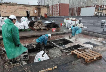 Заміна плит перекриття після удару БПЛА