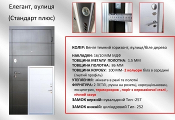 Стандарт плюс, Елегант, рама 2 кольори, вулиця