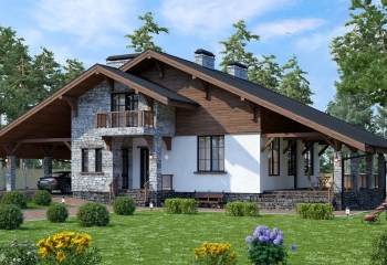 Будинок у стилі Шале300 м.кв. 3 санвузла, 5 к. , гараж