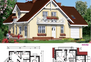 Будинок 121 м2 + гараж: 5 кімнат, кухня, комора, 2 ванні кімнати, котельня, гардероб
