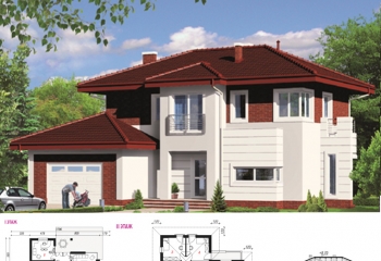 Будинок 208м.кв.:6 кімнат, кухня, комора, їдальня, 3 ванні кімнати, котельня, гардероб, гараж на 2 авто